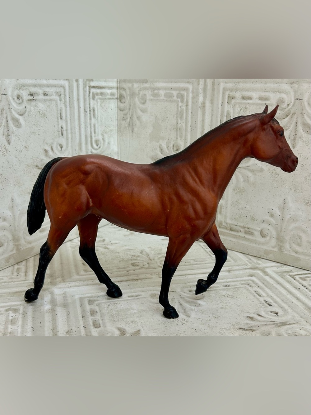 Vintage Breyer Traditional Stock Stallion 226 Matte Bay Quarter Horse 1981- 1988